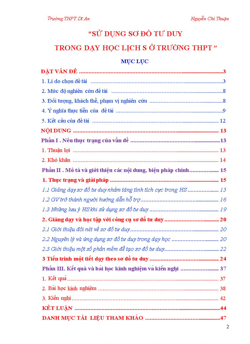 image for page SKKN Sử dung sơ đồ tư duy