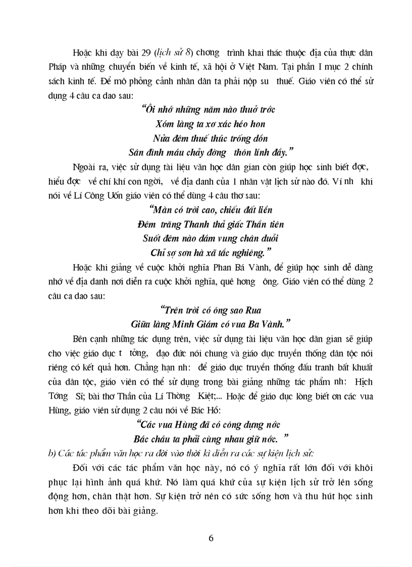 image for page Skkn su dung van hoc trong day hoc lich su doc