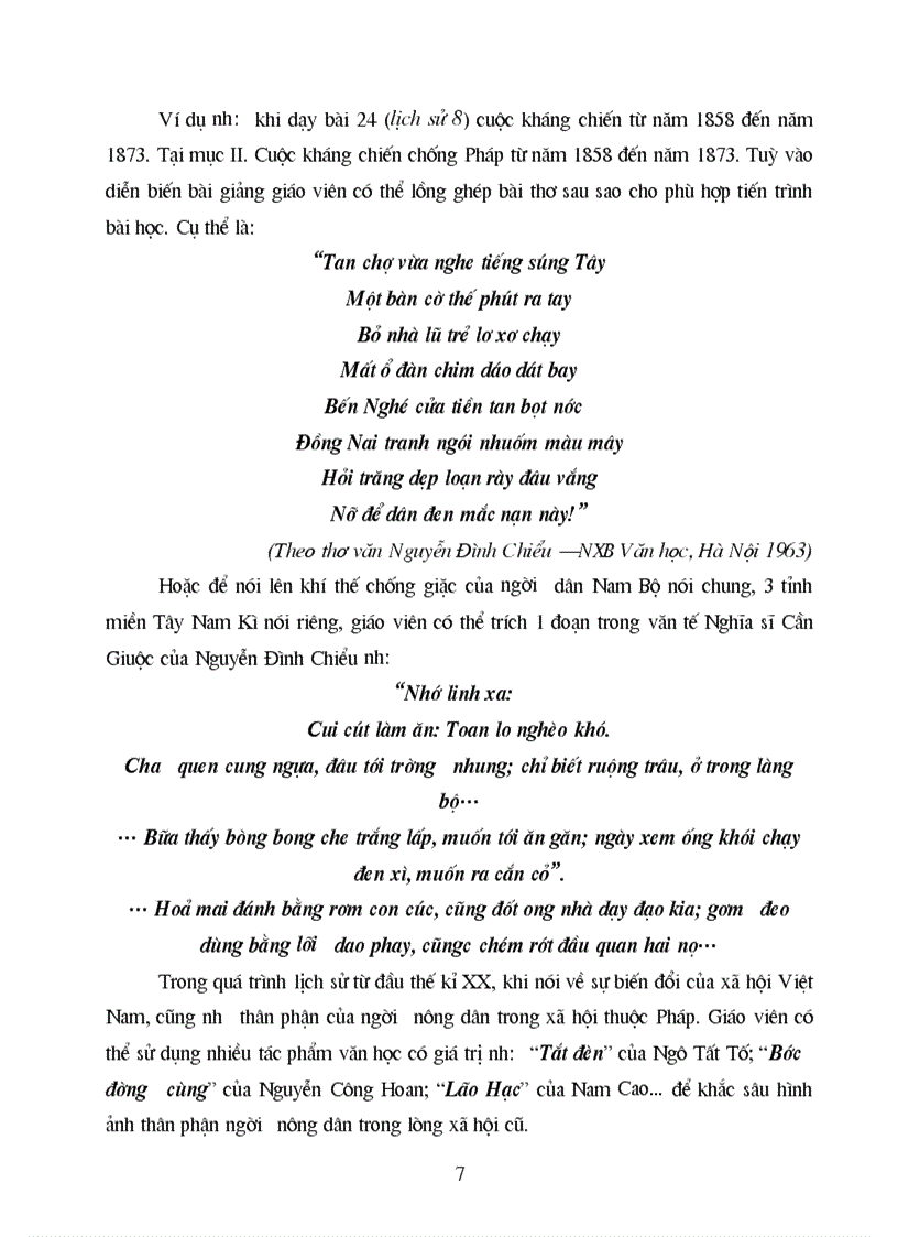 image for page Skkn su dung van hoc trong day hoc lich su doc