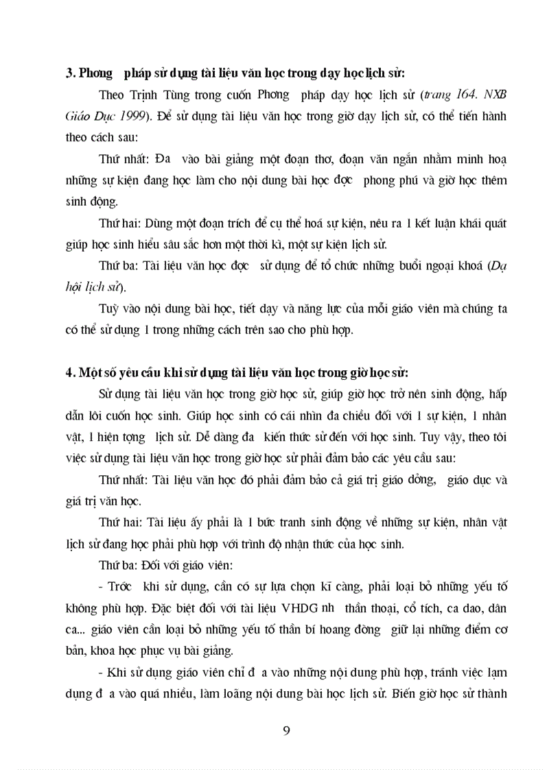 image for page Skkn su dung van hoc trong day hoc lich su doc