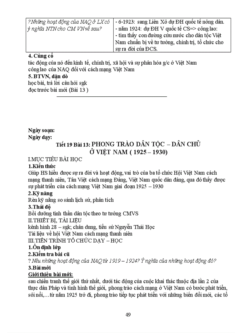 image for page Sử 12 Tiết 16 20