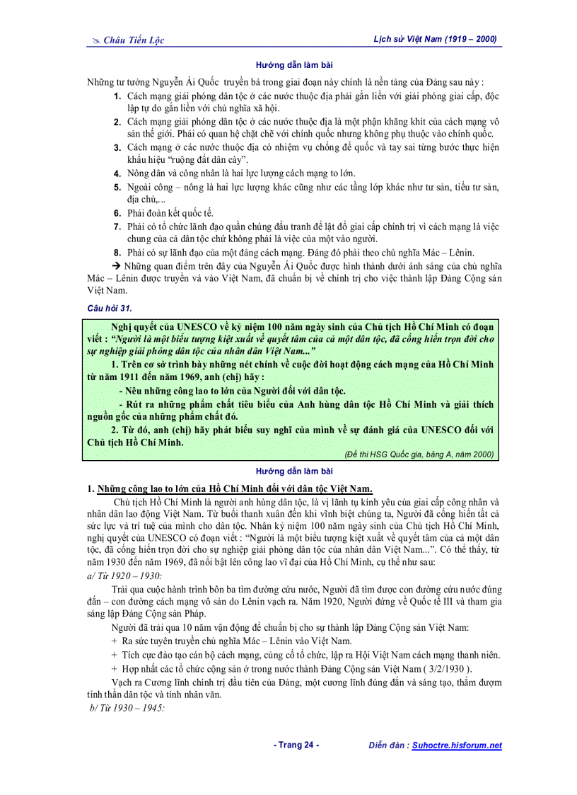 image for page Tài liệu Bồi dưỡng HSG Phần LSVN 1919 1975