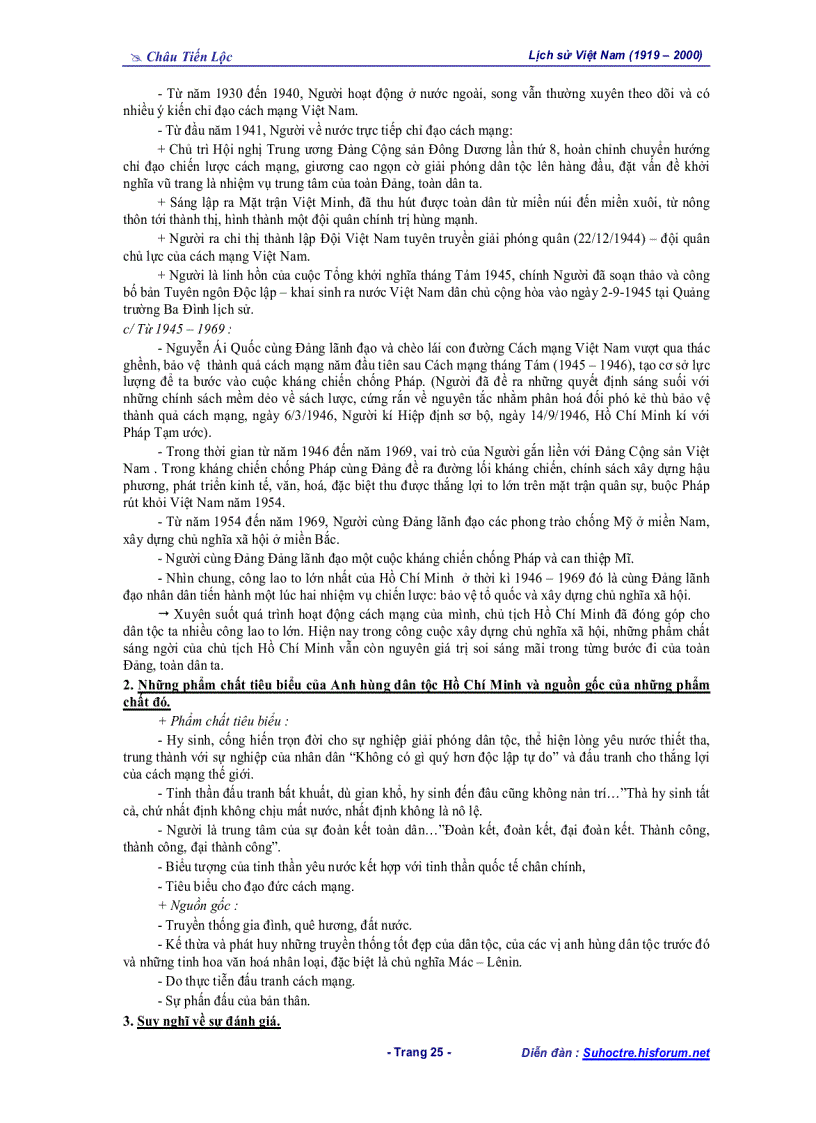 image for page Tài liệu Bồi dưỡng HSG Phần LSVN 1919 1975