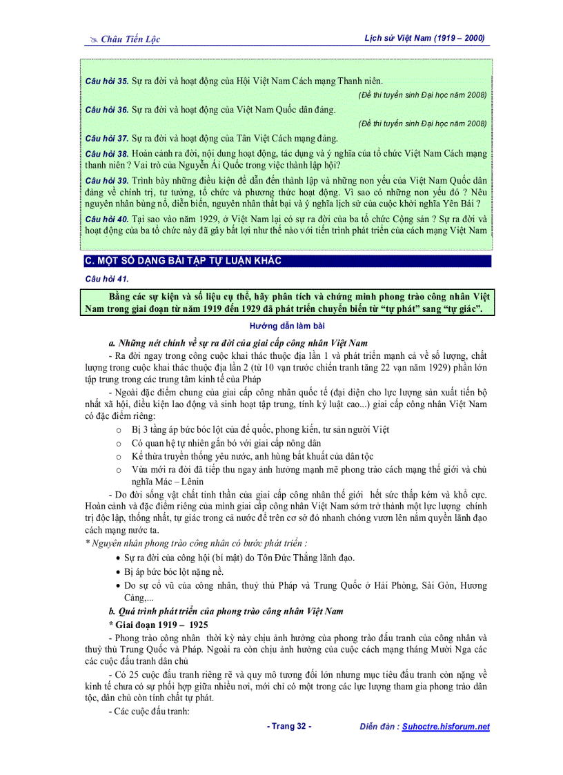 image for page Tài liệu Bồi dưỡng HSG Phần LSVN 1919 1975