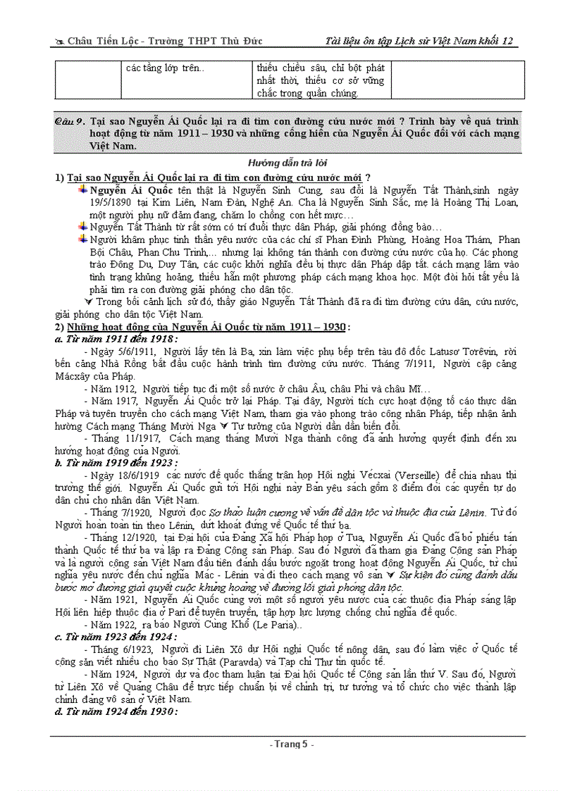 image for page Tài liệu Lịch sử 12 Phần LSVN 1919 1975