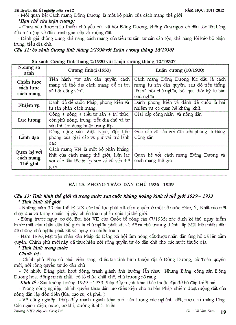 image for page Tài liệu ôn sử 12 giảm tải