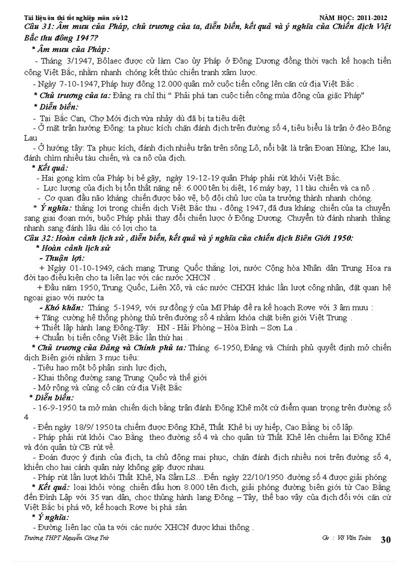 image for page Tài liệu ôn sử 12 giảm tải