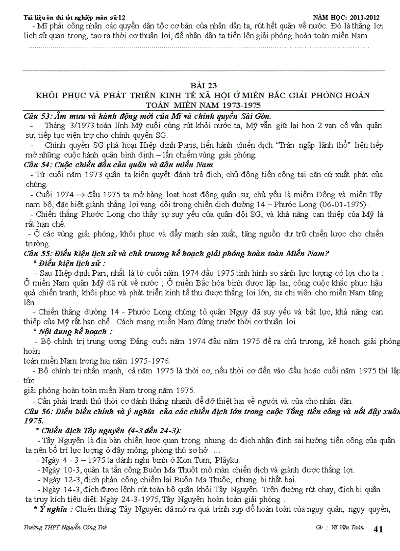 image for page Tài liệu ôn sử 12 giảm tải