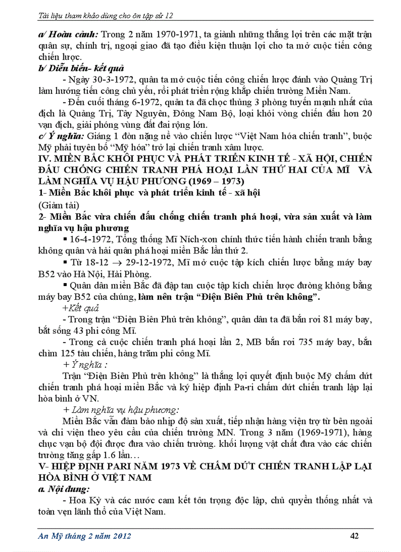 image for page Tài liệu ôn tập sử 12 tháng 2 năm 2012