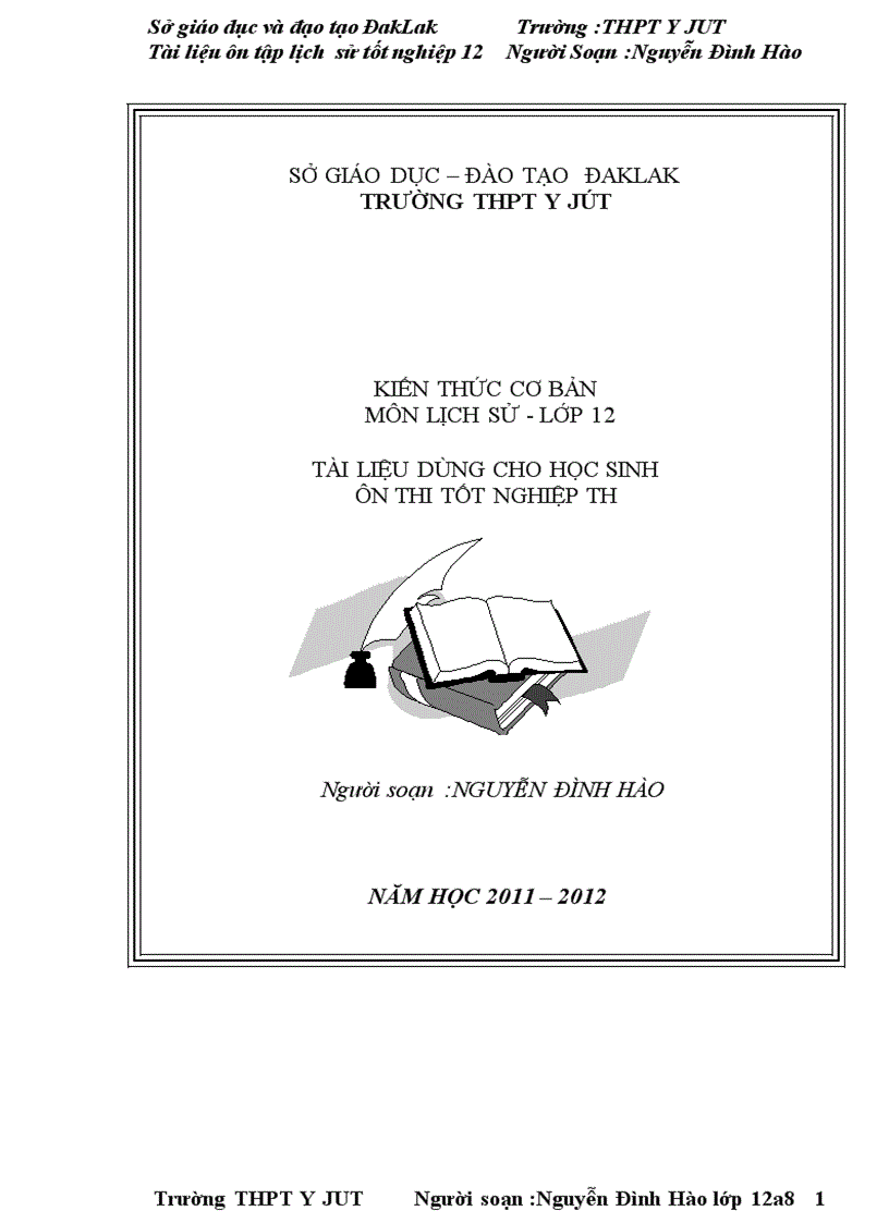 image for page Tài liêu ôn thi đại học tốt nghiệp môn lịch sử