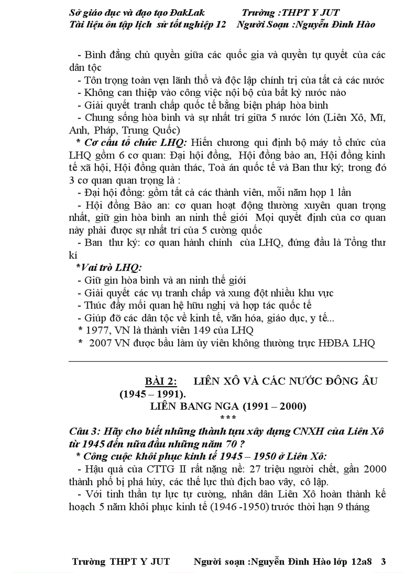 image for page Tài liêu ôn thi đại học tốt nghiệp môn lịch sử