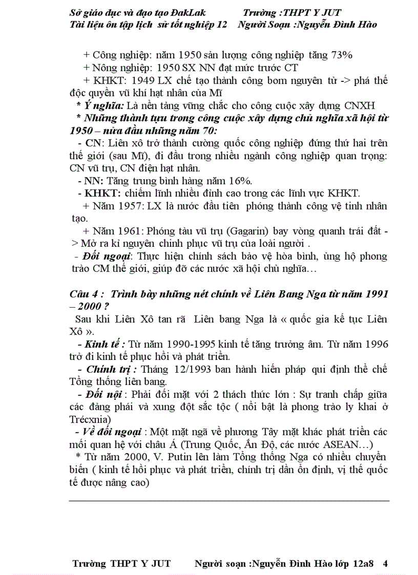 image for page Tài liêu ôn thi đại học tốt nghiệp môn lịch sử