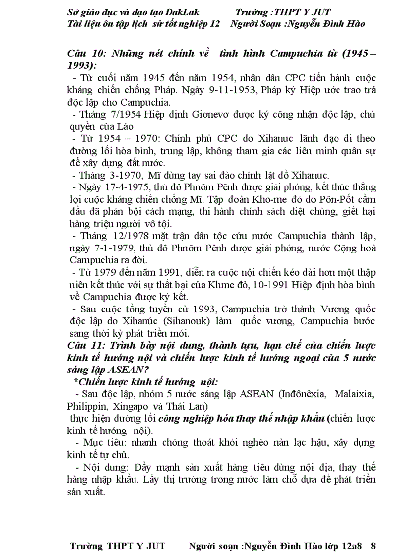 image for page Tài liêu ôn thi đại học tốt nghiệp môn lịch sử