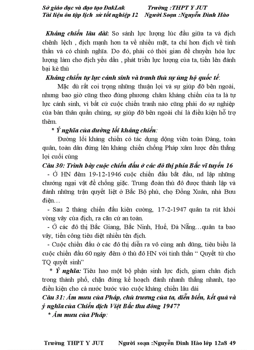 image for page Tài liêu ôn thi đại học tốt nghiệp môn lịch sử