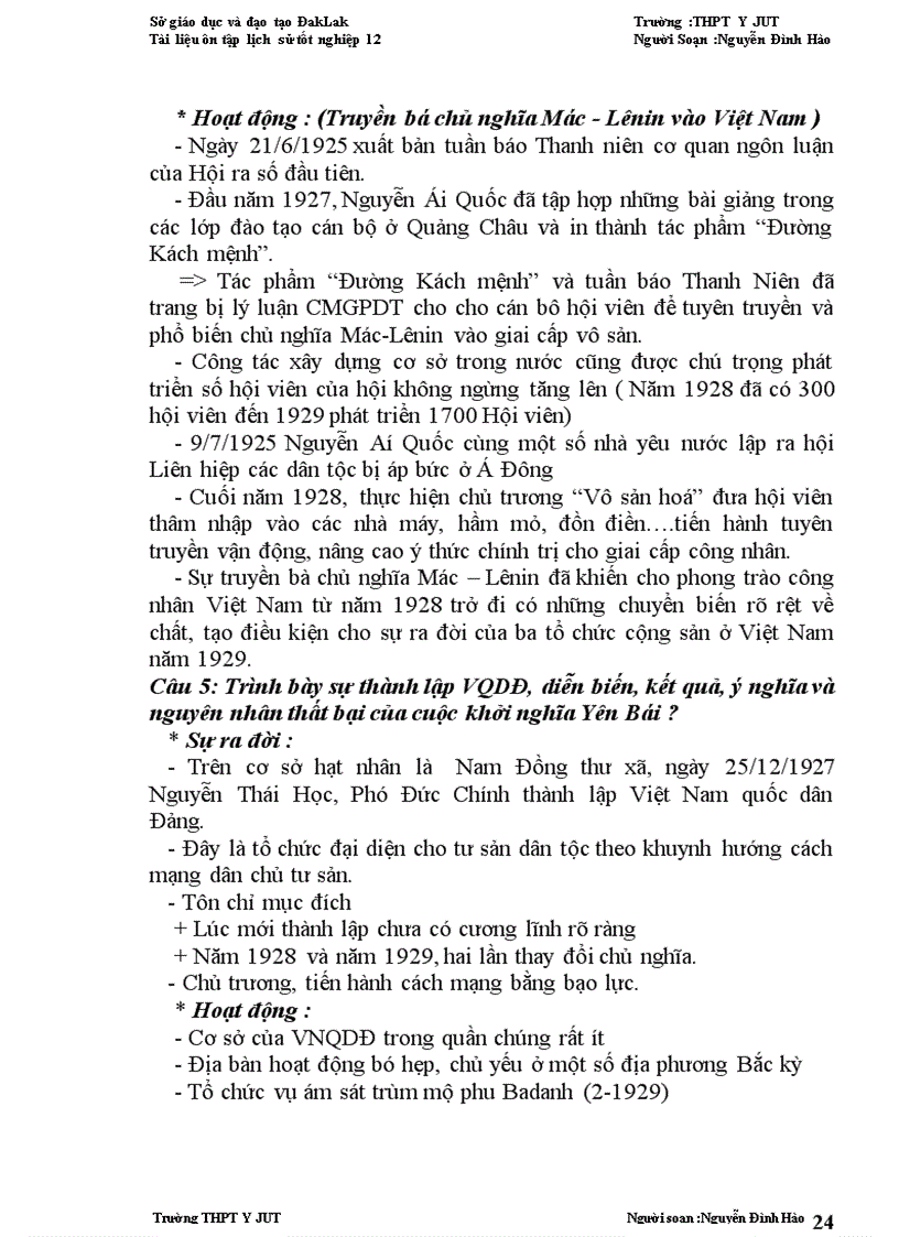 image for page Tài liệu ôn thi đại học tốt nghiệp