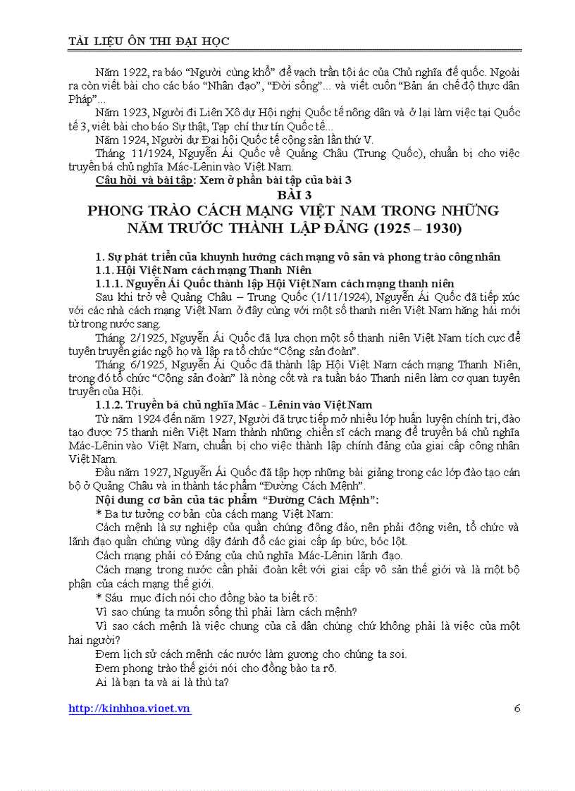 image for page Tài liệu ôn thi ĐH môn lịch sử