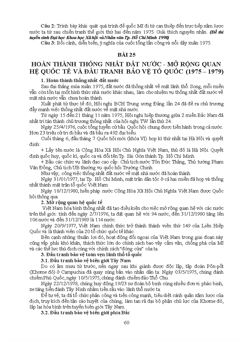 image for page Tài liệu ôn thi TN ĐH môn Lịch sử