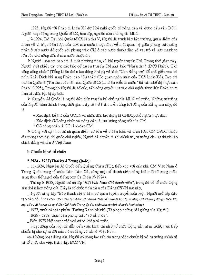 image for page Tai lieu on thi tn thpt lich su