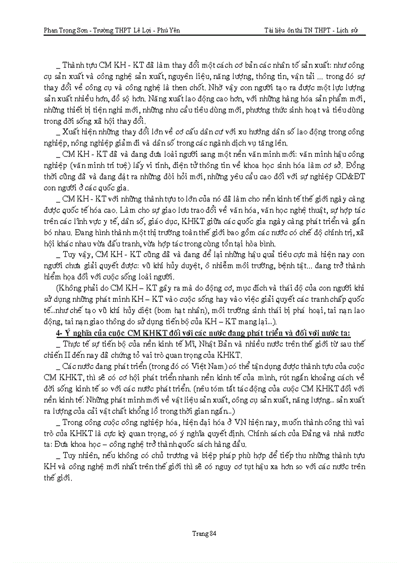 image for page Tai lieu on thi tn thpt lich su