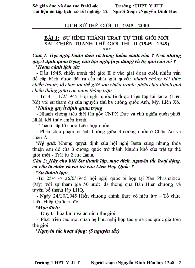 image for page Tài liệu ôn thi tốt nghiệp đạ học n