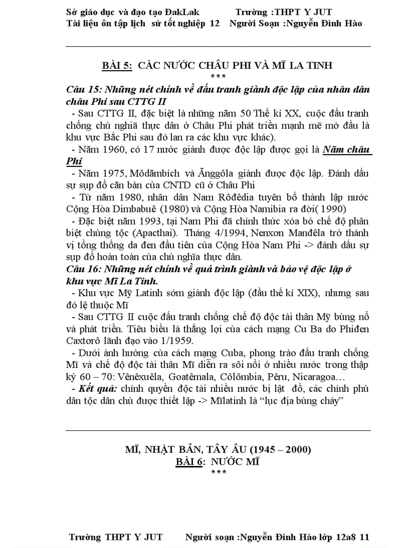 image for page Tài liệu ôn thi tốt nghiệp đạ học n