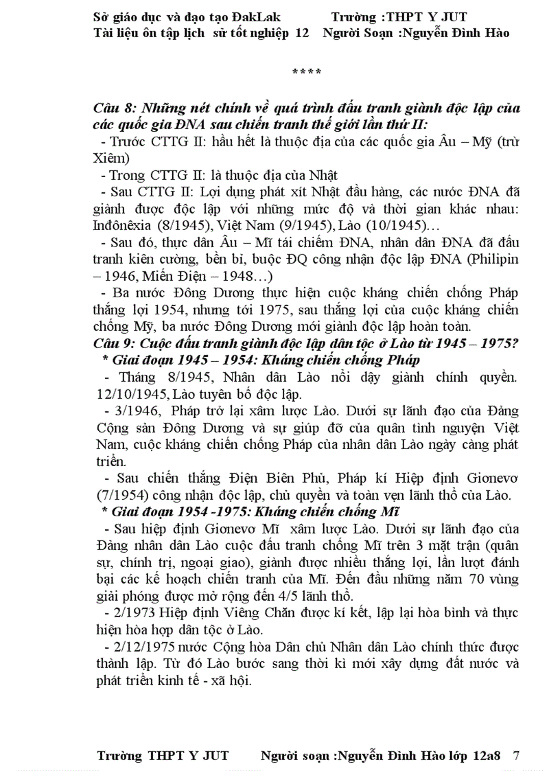 image for page Tài liệu ôn thi tốt nghiệp đại học