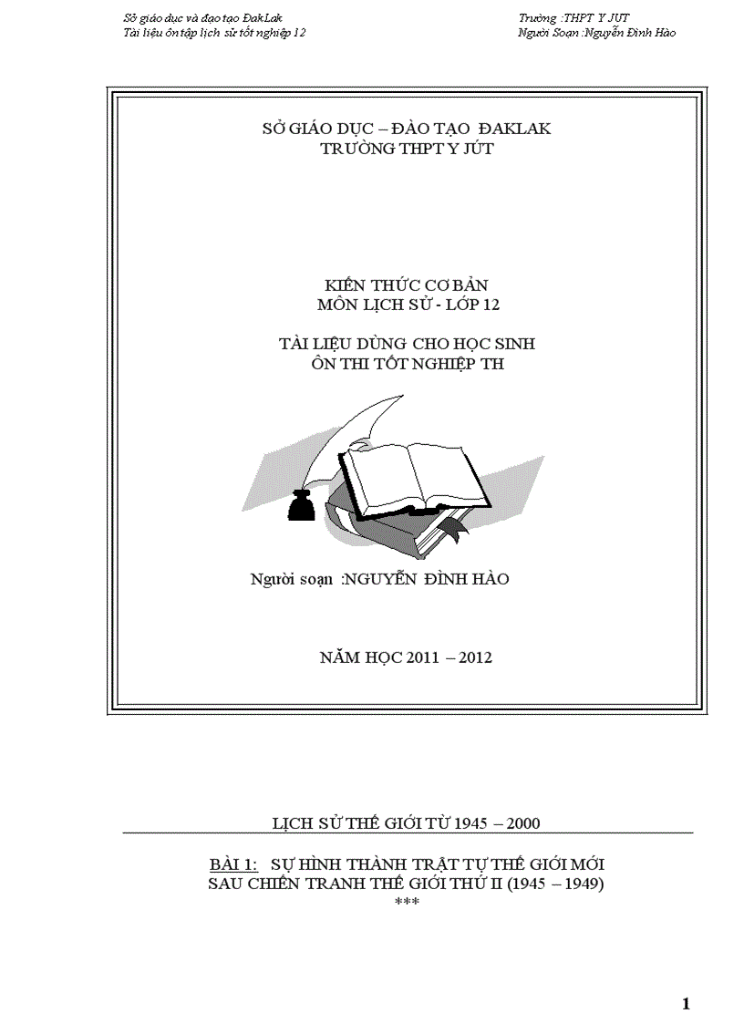 image for page Tai lieu on thi tot nghiep lich su 12