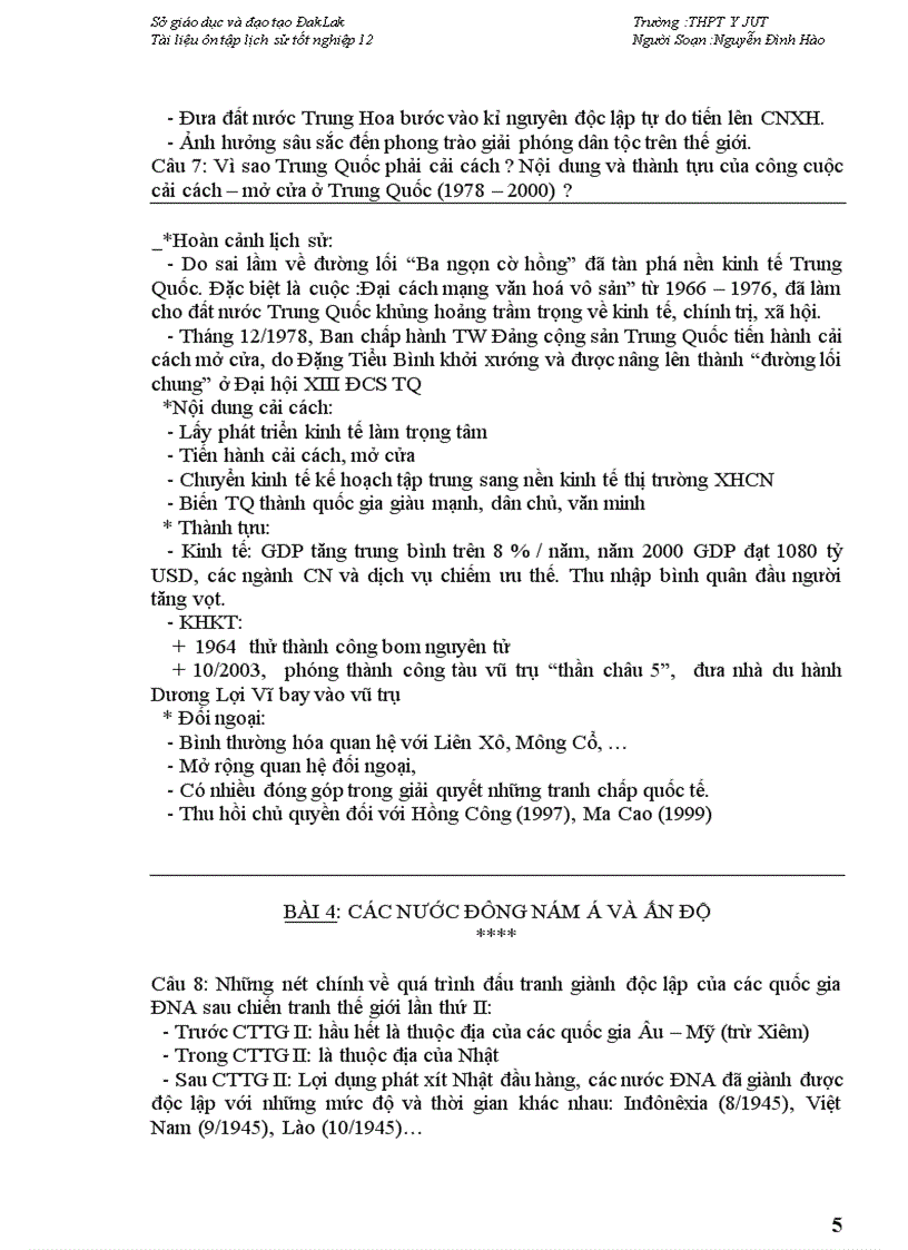 image for page Tai lieu on thi tot nghiep lich su 12