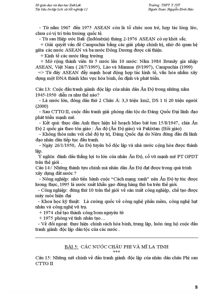 image for page Tai lieu on thi tot nghiep lich su 12