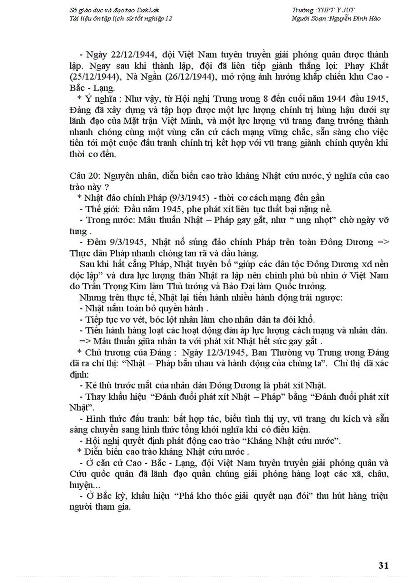 image for page Tai lieu on thi tot nghiep lich su 12