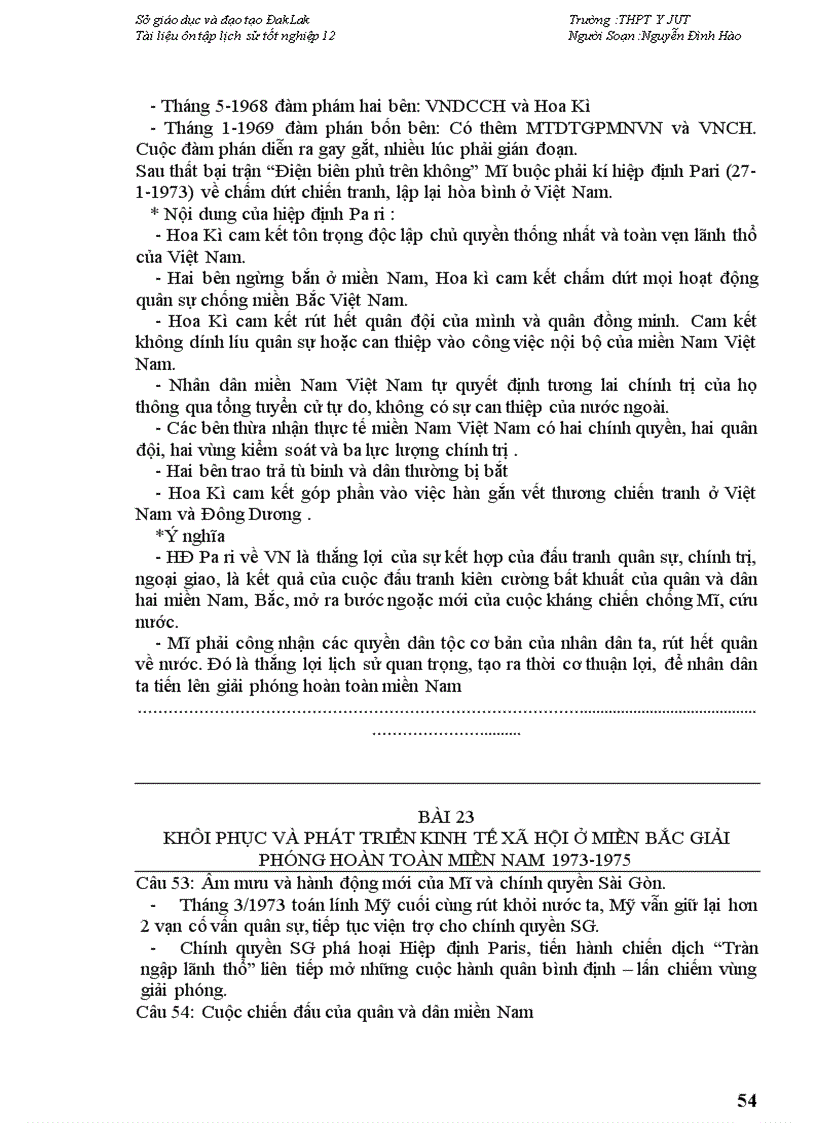 image for page Tai lieu on thi tot nghiep lich su 12