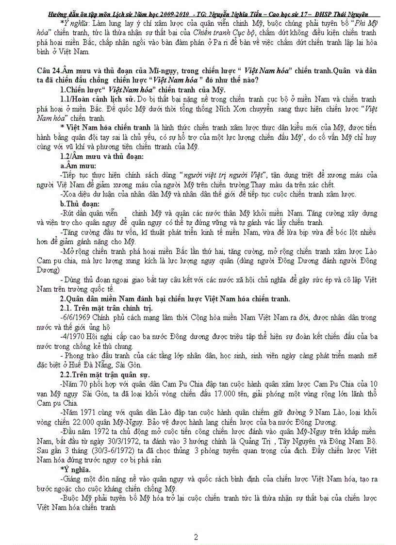 image for page Tài liệu ôn thi tôt nghiệp Lịch sử