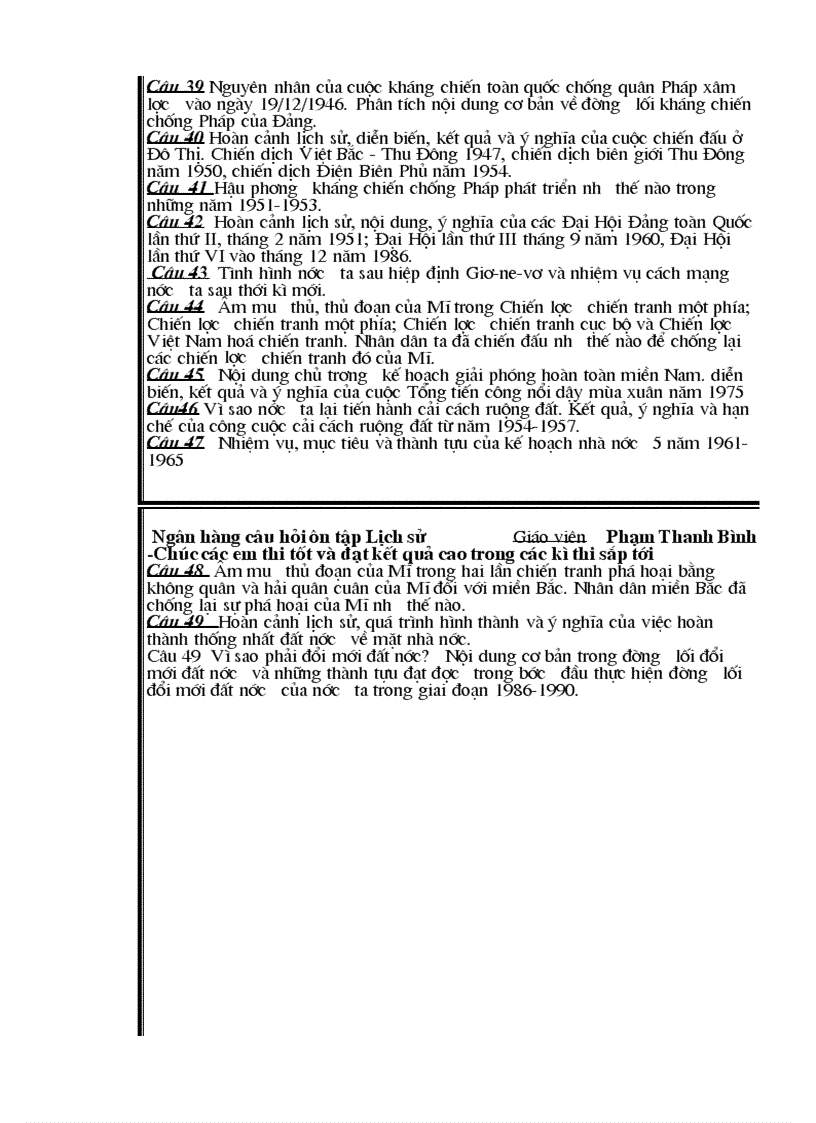 image for page Tì liệu ôn thi tốt nghiệp THPT Cô Phạm Bình Tĩnh Gia 2