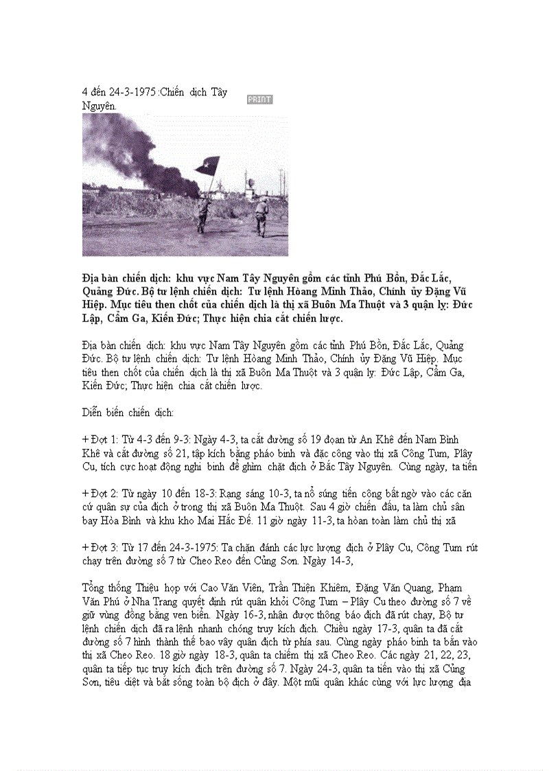 image for page TL quan trọng về chiến dịch Tây Nguyên