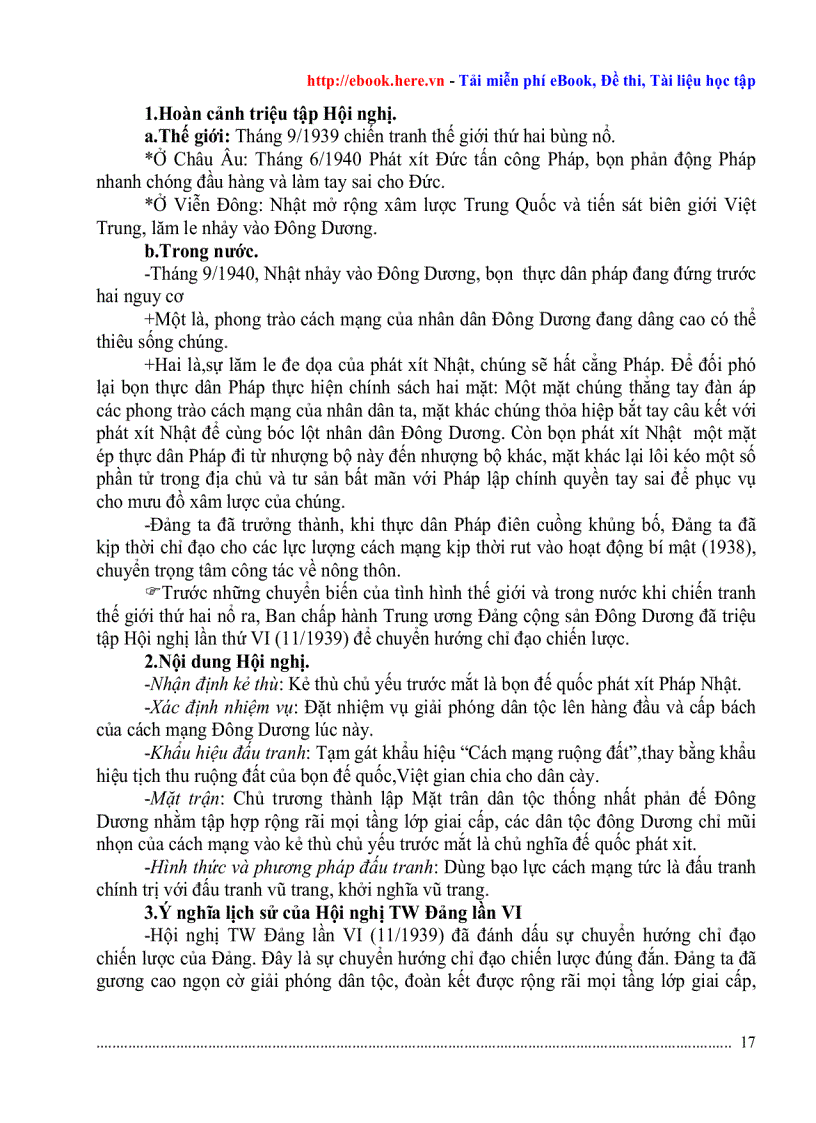 image for page Tóm tắt lịch sử việt nam lớp 12