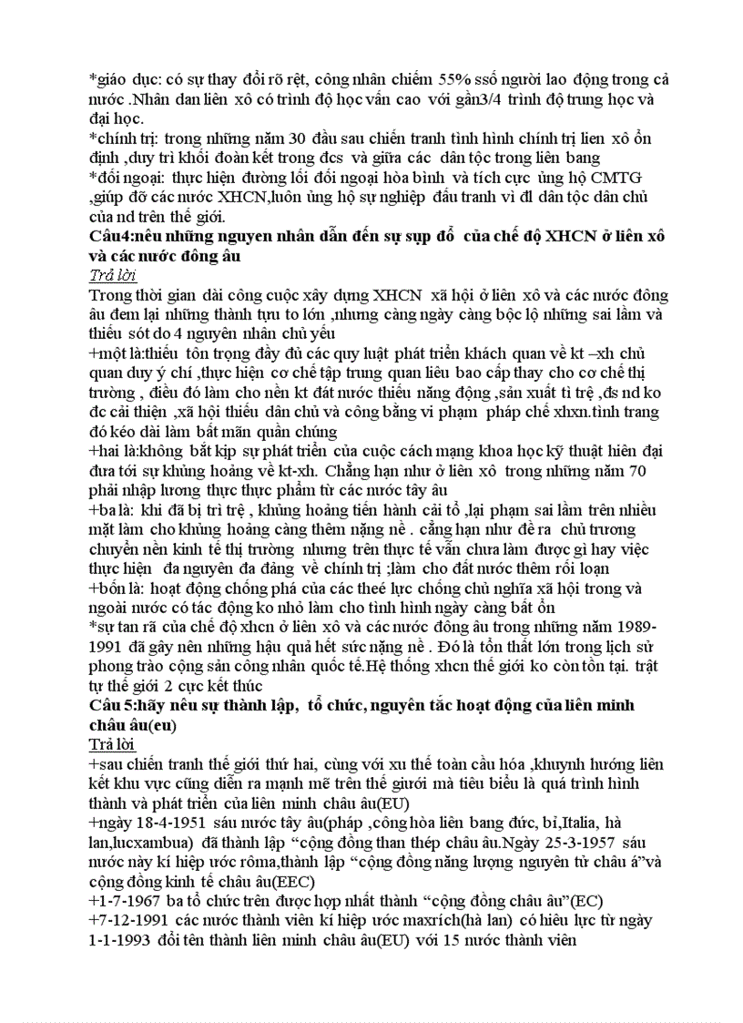 image for page Tra loi 1 so cau hoi hk1