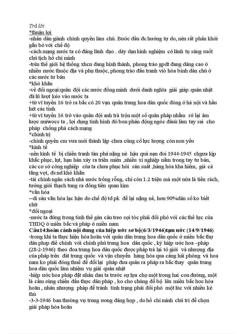 image for page Tra loi 1 so cau hoi hk1