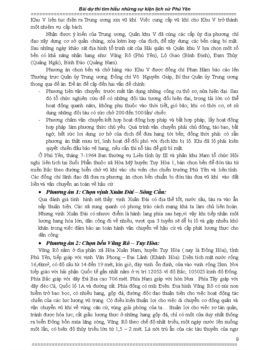 image for page Trả lời câu hỏi thi tìm hiểu Lịch sử Phú Yên