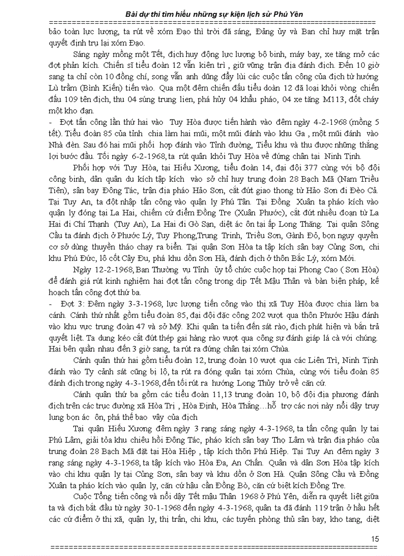 image for page Trả lời câu hỏi thi tìm hiểu Lịch sử Phú Yên