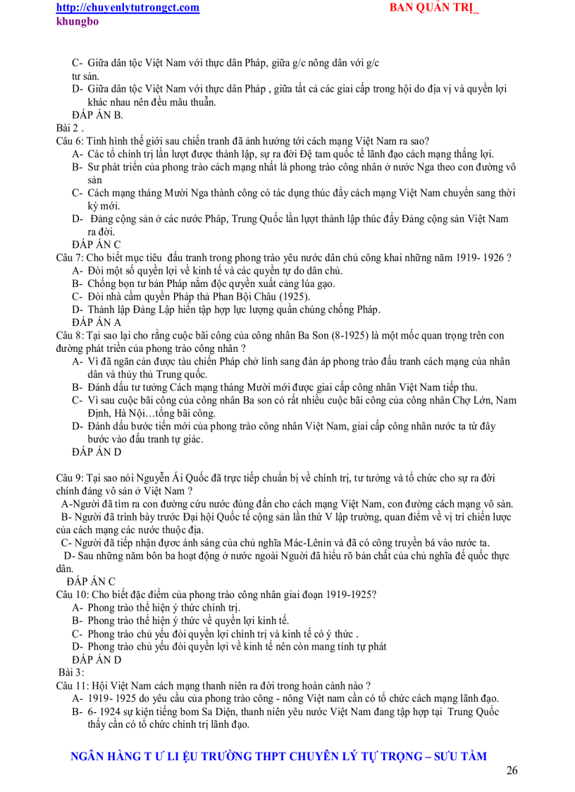 image for page Trac nghiem su 12