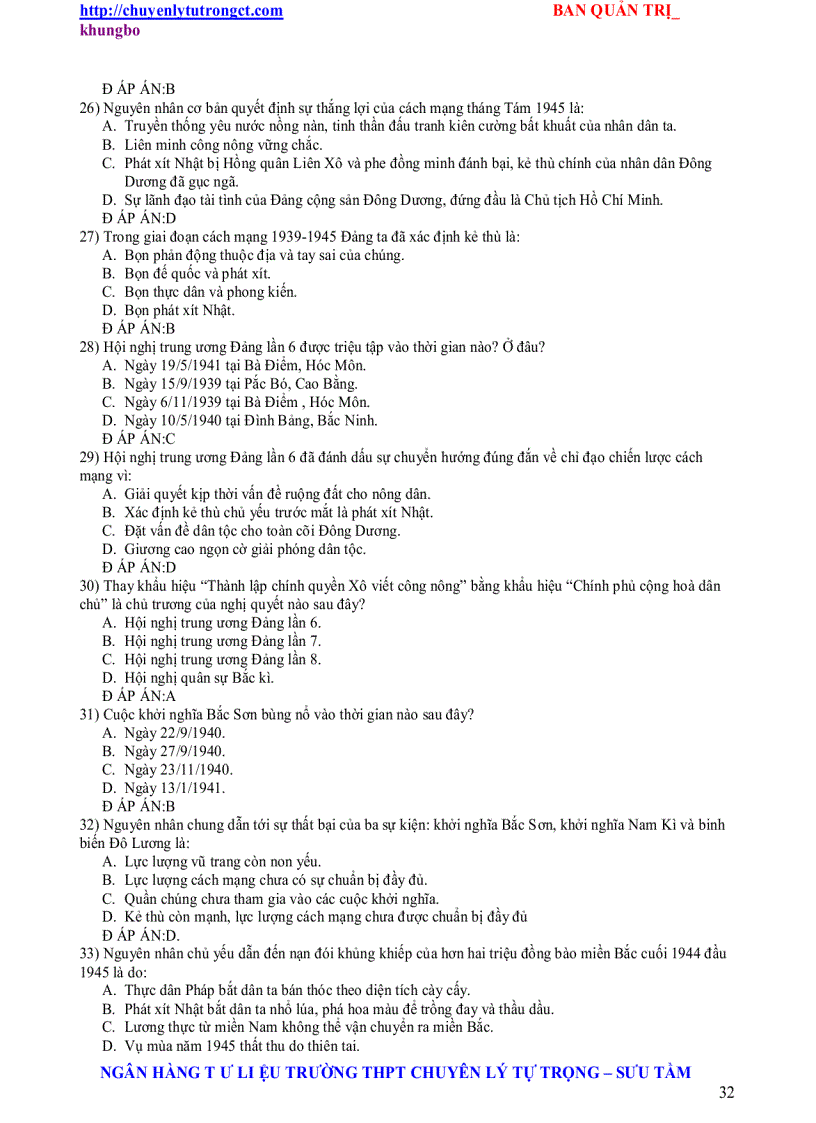 image for page Trac nghiem su 12