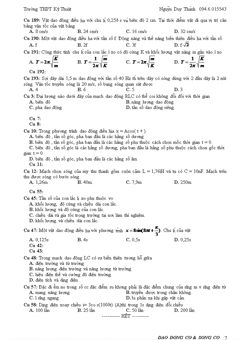 image for page Trac nghiem vat ly