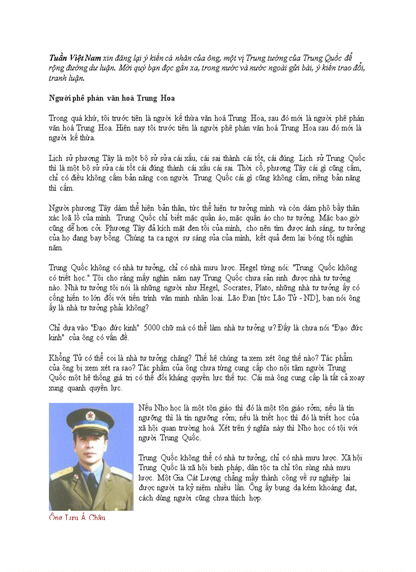 image for page Tướng TQ bàn về đạo đức và niềm tin