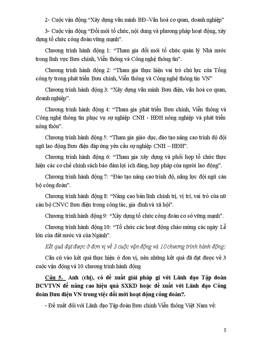 image for page Bài Thi Công Đoàn Bưu Điện Việt Nam