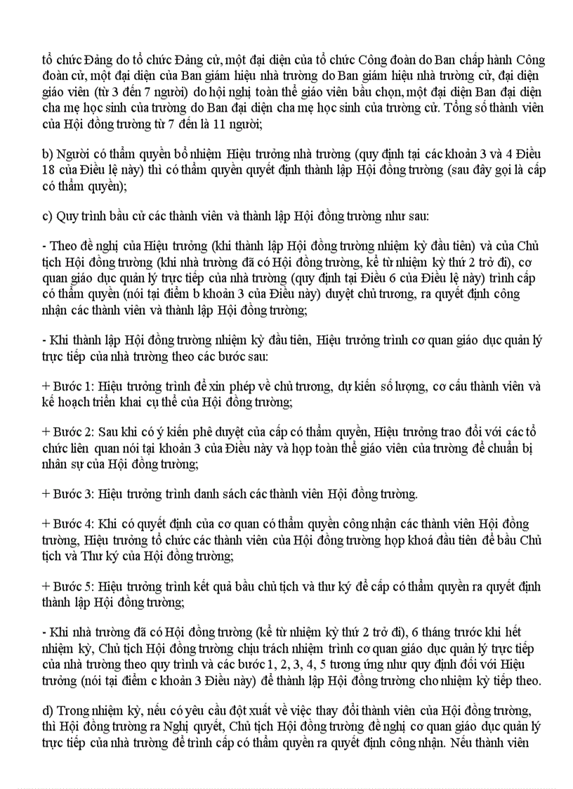 image for page Điều lệ trường THCS THPT và trường phổ thông có nhiều cấp học Ban hành theo quyết định số 07 2007 ngày 02 04 2007 BGD ĐT