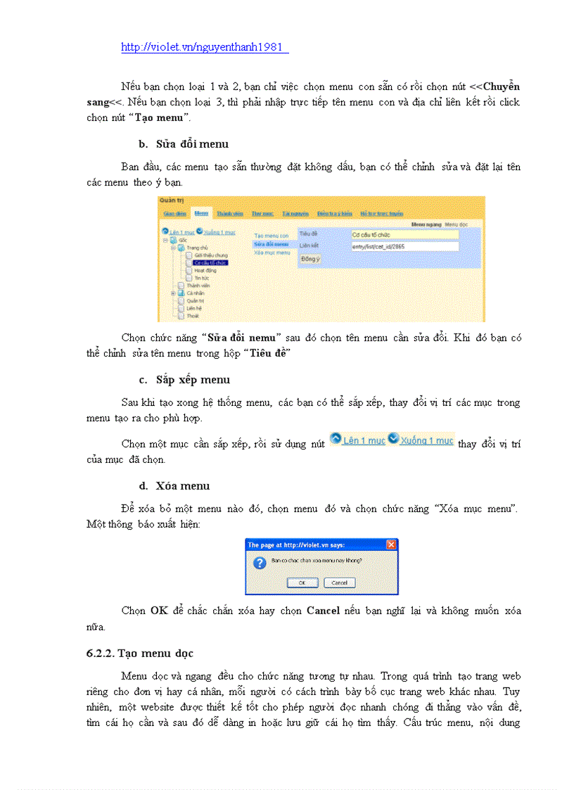 image for page Giao trinh tao Web tren violet