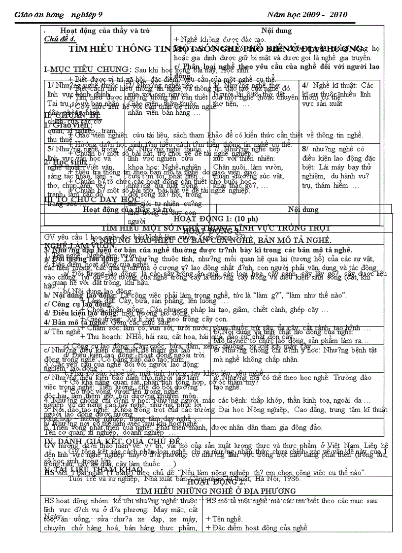 image for page Huong nghiep lop 9