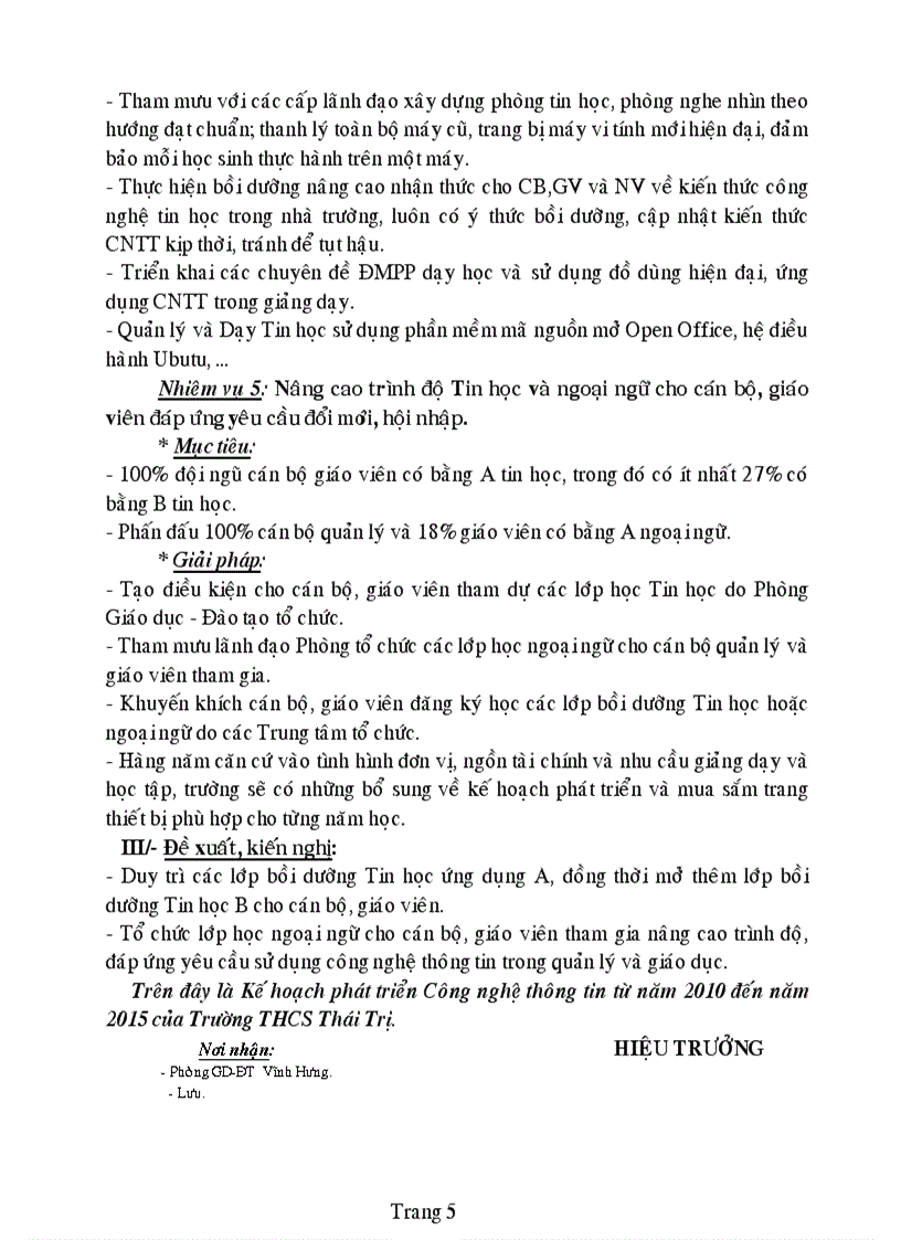 image for page Kế hoạch chiến lược