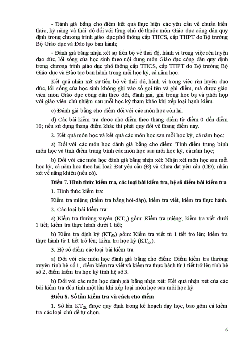 image for page Thong tu 58 xep loại học sinh