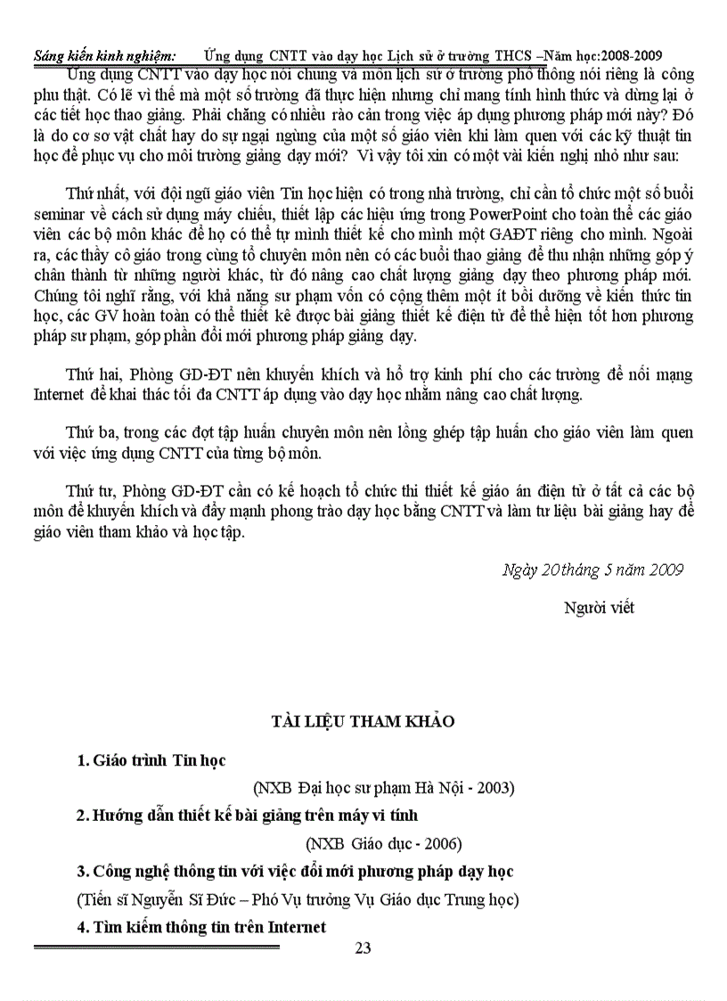 image for page Ung dung cntt vao day hoc